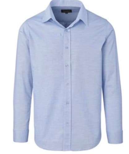 Textured Long-Sleeve Formal Shirt