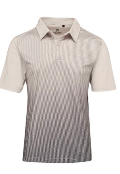 Gradient Pattern Performance Golf Shirt