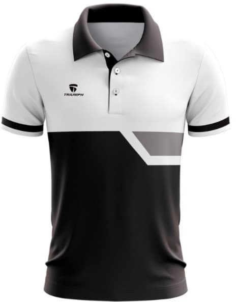 Geometric Colour-Block Performance Polo