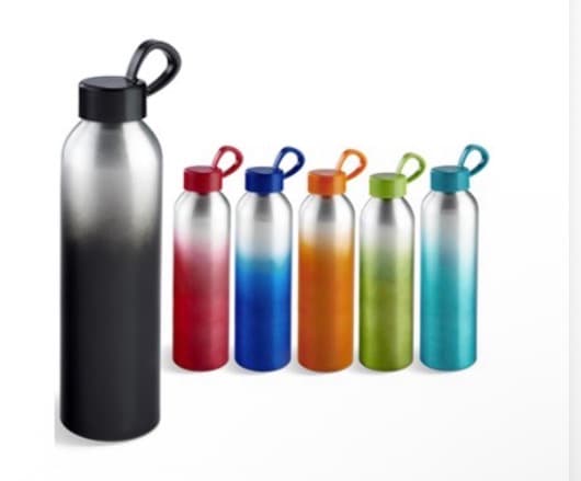 Ombre Gradient Sports Bottle with Loop Lid