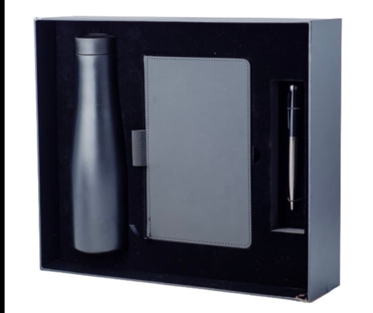 Executive Flask Notebook and Pen Gift Set
