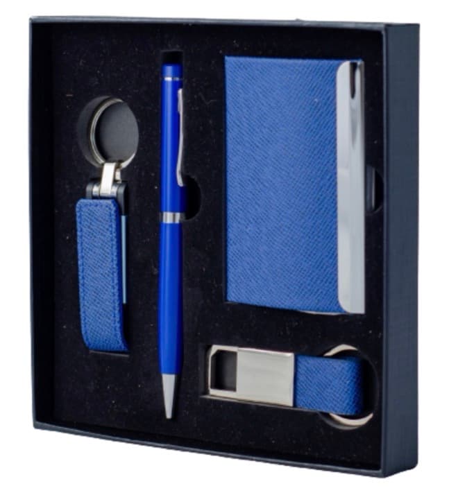 Saffiano-Style Four-Piece Executive Accessory Set