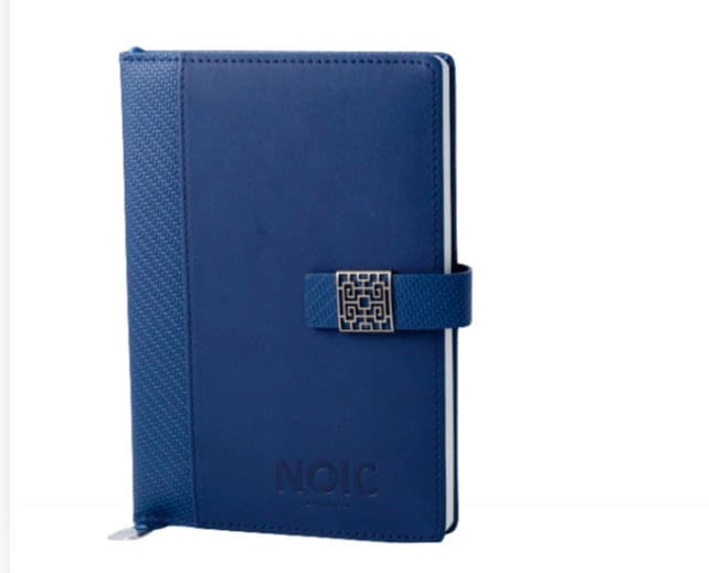 Executive Dual-Texture Notebook with Filigree Clasp