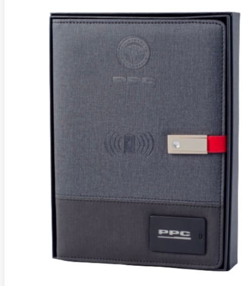 Deluxe Wireless-Charging Tech Notebook