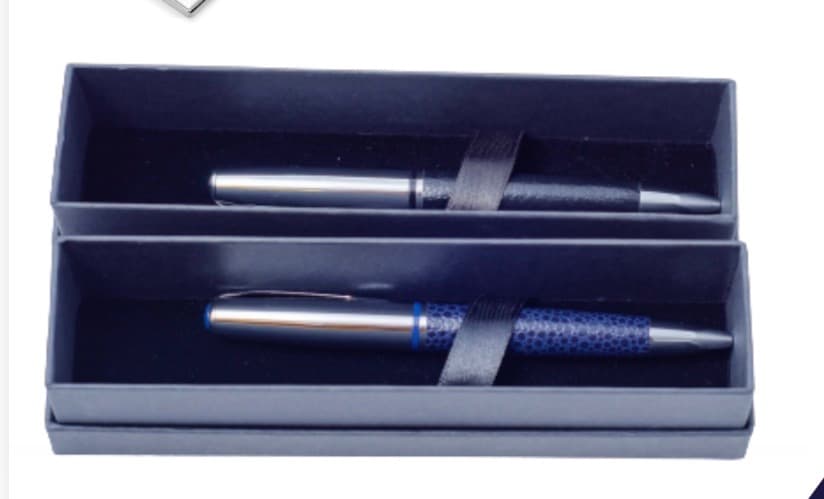 Textured-Grip Ballpoint Pen with Slim Gift Box